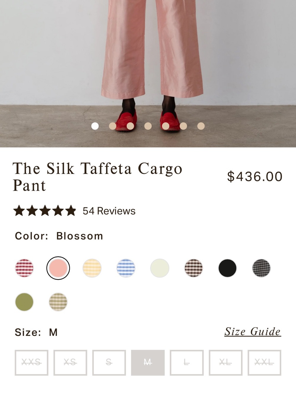 DONNI. Pink Satin Wide-Leg Cargo Ankle Pants size medium worn twice! - Picture 2 of 2